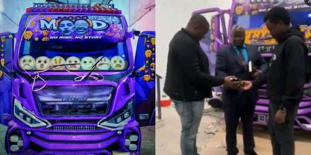 The newly launched matatu-'Mood'.
